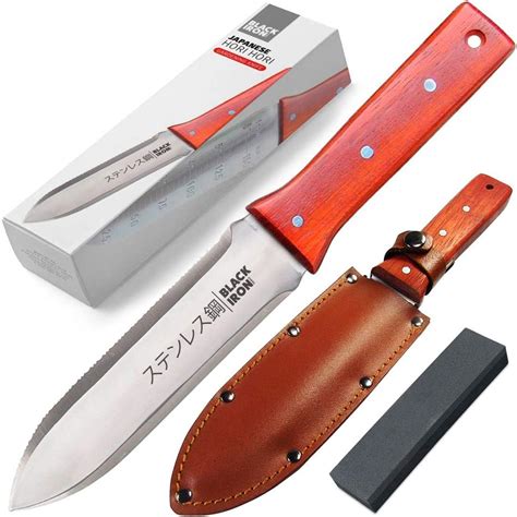 Hori Hori Garden Knife [7 Inches, Japanese Stainless Steel] Durable ...