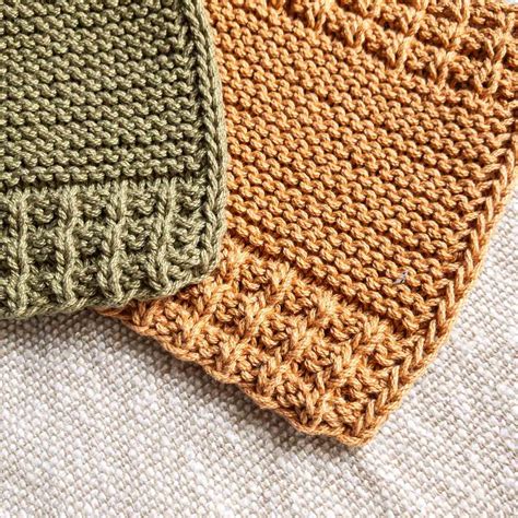 Free Beginner Dishcloth Knitting Pattern - Parsley Dishcloth