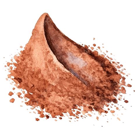 Watercolor Cocoa Powder, Cacao, Cocoa, Powder PNG Transparent Image and ...