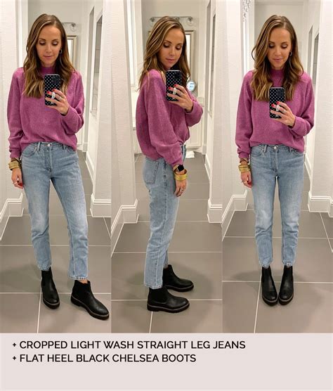 How to Wear Ankle Boots with Straight Leg Jeans - Merrick's Art