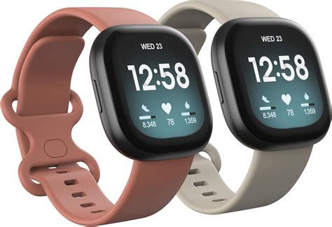 Amazon.com: 2 Pack Waterproof Bands Compatible with Fitbit Versa 3 ...