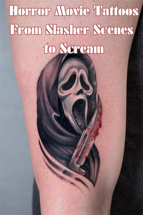 Scream movie tattoos - Bronctattooaus.com