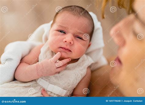 Newborn Baby Thinking Relaxed Stock Photo - Image of beautiful, life ...