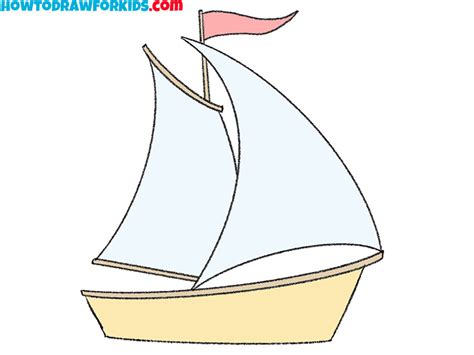 How to Draw an Easy Ship - Easy Drawing Tutorial For Kids