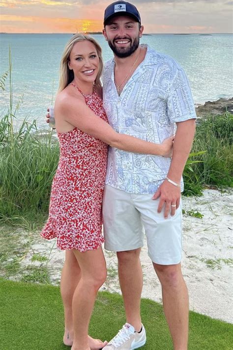 Baker Mayfield's wife Emily 'emotional' as they leave Cleveland