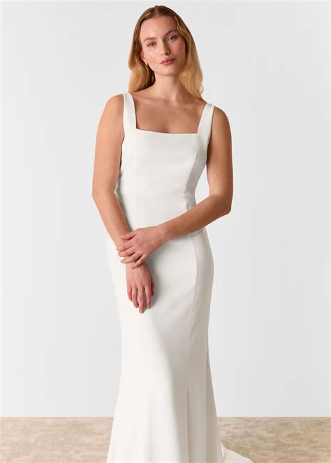 Ivory Mia Square Neck Wedding Dress | WHISTLES