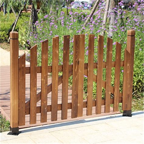 Amazon.com : LVLDAWA Outdoor Garden Gates, Carbonised Vintage Wooden ...