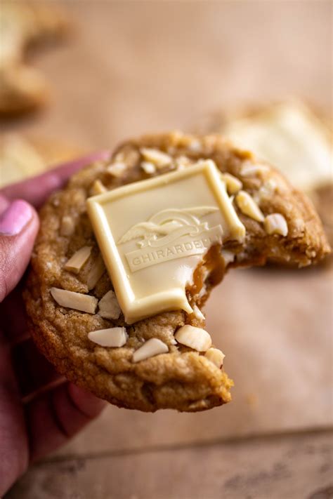 Ghirardelli White Chocolate Almond Cookies — SWEET MELI BAKERY
