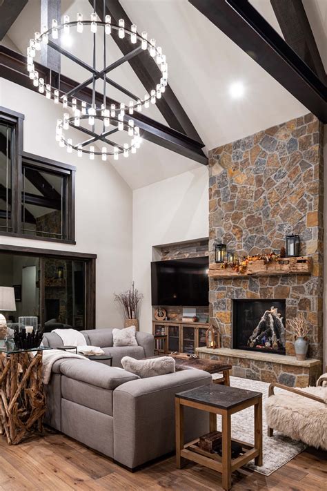 Rustic Family Room Interior Designs Modern Rustic Interior Design: