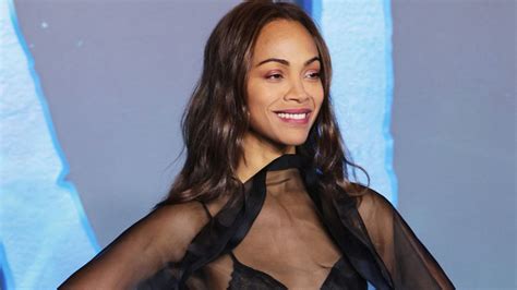 Zoe Saldaña brings sophistication to the naked dress trend in Victoria ...