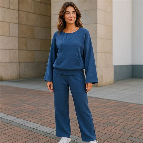 The Luxe Lounge Wide-Leg Knit Pants - Ben Franklin Online