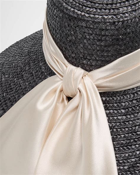 Eugenia Kim Mirabel Bow Straw Beach Hat | Neiman Marcus