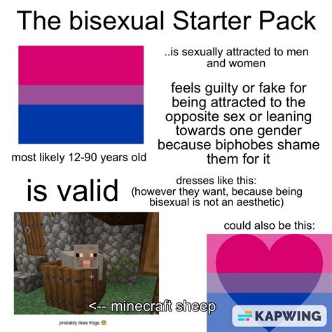 the bisexual starterpack : r/bisexual