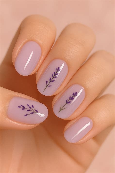 The Dreamy Summer Nails Design Look for 2025 - Soft Lavender Nails ...
