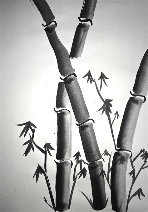 Sumi-e Painting 4 Basic Brushstrokes: Lesson 2 | Japanese ink painting ...