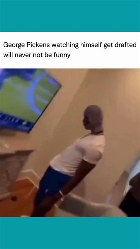 George Pickens watching himself getting drafted #shorts #nfl #pickens # ...