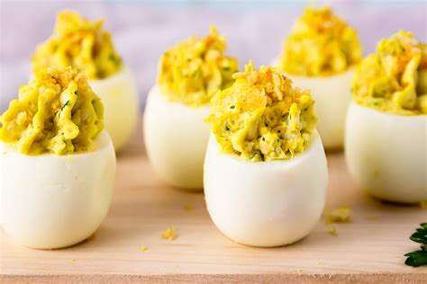 Deviled Eggs with Crabmeat - No Spoon Necessary