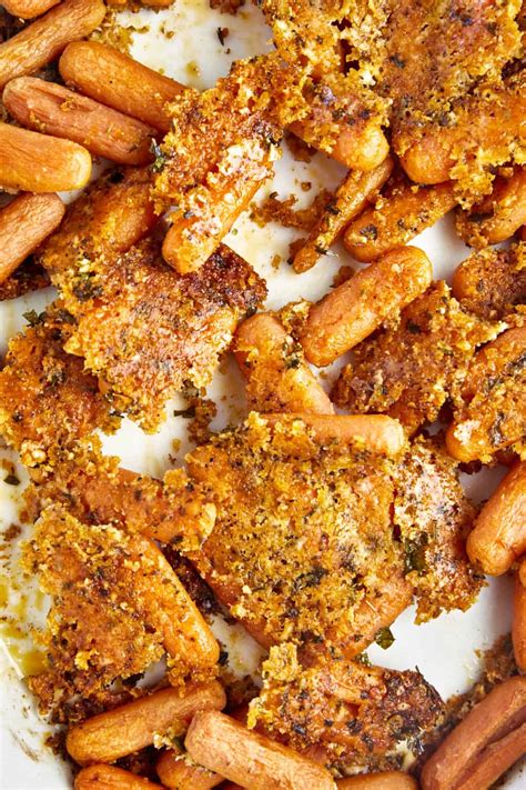Parmesan Oven Roasted Carrots- Food Dolls