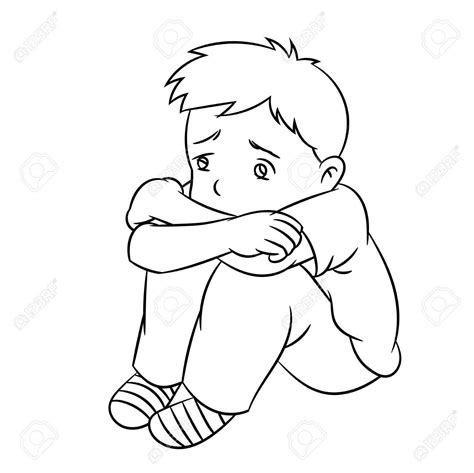 Sad Child Drawing at GetDrawings | Free download