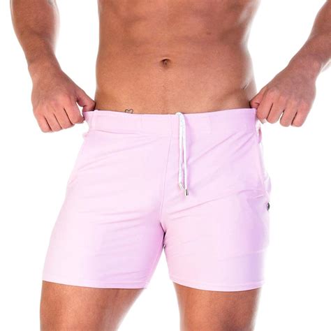 TRADITIONAL PINK BEACHWEAR - Men's pink swim trunks, beach trunks ...