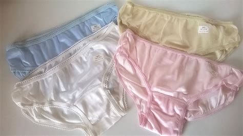 1960's Silky Pastel Nylon Panties Knickers - 4 Pack Ladies/Teen Girls S ...