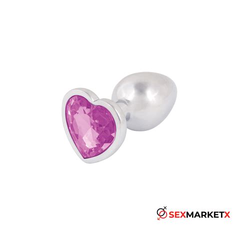 Plug Acostumbrador Anal Metálico Joya Corazón - Sexmarketx tienda online ¡Vendemos Felicidad!