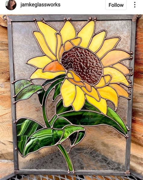Stained Glass Sunflower