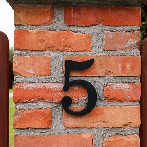 10" 0-9 Floating House Numbers Solid Aluminum Modern Address Number for ...