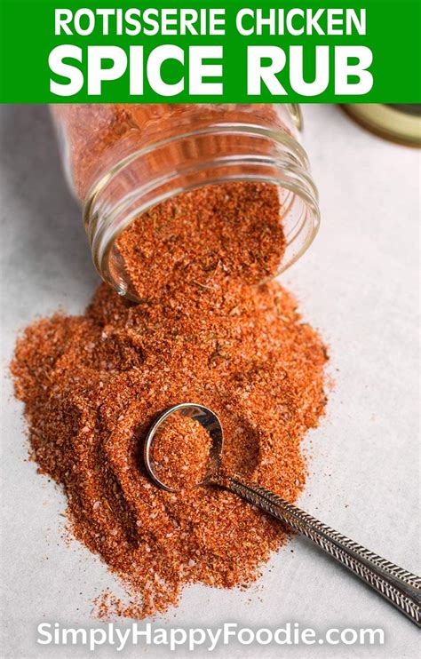 Rotisserie Chicken Spice Rub is a delicious spice blend for chicken ...