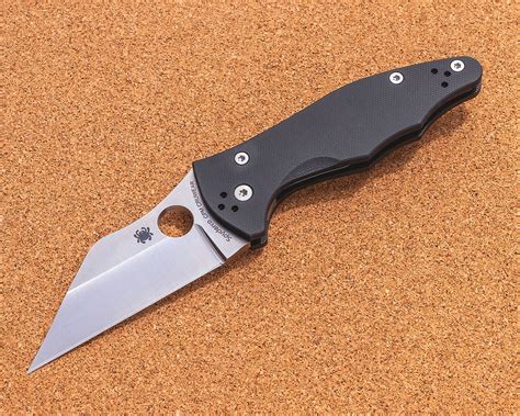 Spyderco Yojimbo 2 Folding Knife 3.2" CPM-CruWear Satin Plain Blade ...