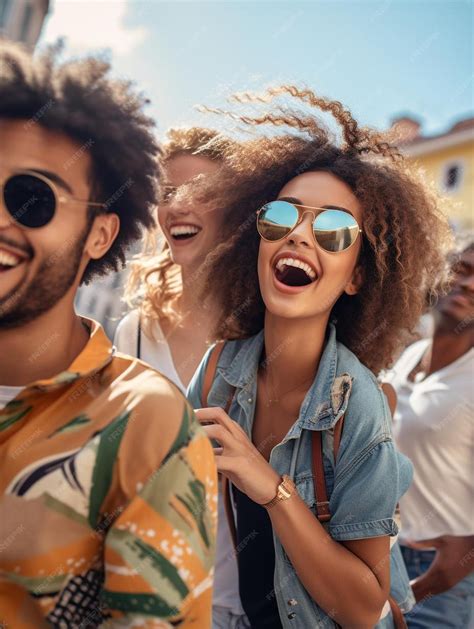 Premium Photo | A group of people are smiling and laughing