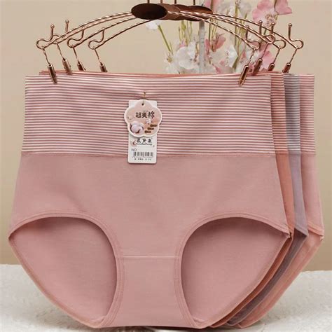 4PCS Women Panties High Waist Panty Triumph Panty Plus Size Underwear ...