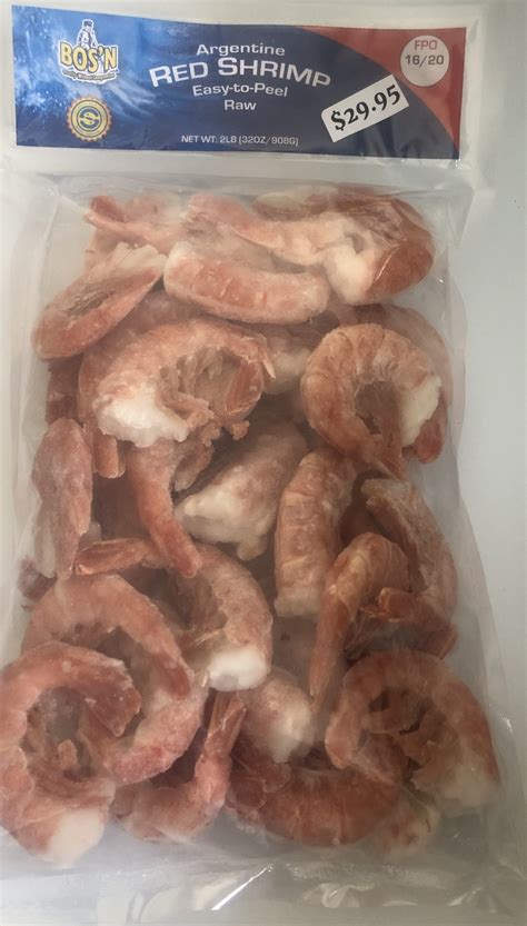 Red Argentine Shrimp - Whyte's Fishery & Smokehouse