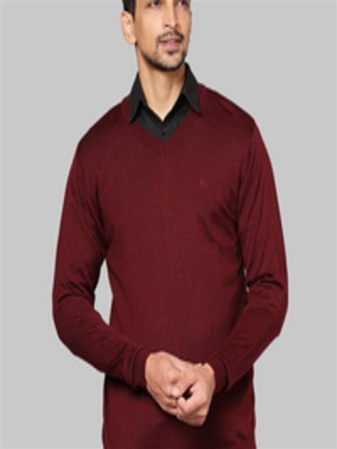 Buy Raymond Men Maroon Sweater Vest - Sweaters for Men 19751372 | Myntra