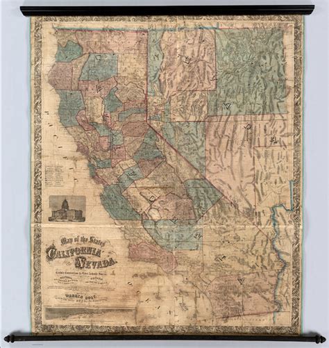 Map of the States of California and Nevada. Carefully Compiled from the Latest Authentic Sources ...