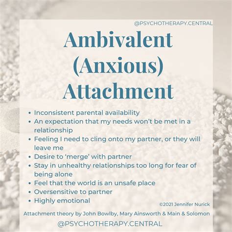 Ambivalent (Anxious) Attachment