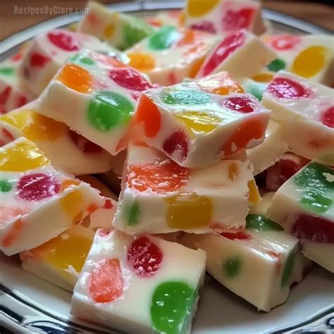Old-Fashioned Jelly Nougat Candy Recipe - Chewy, Colorful Treat ...