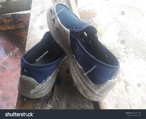 Shoes Blue Color That Looks Simple Stock Photo 2005371383 | Shutterstock