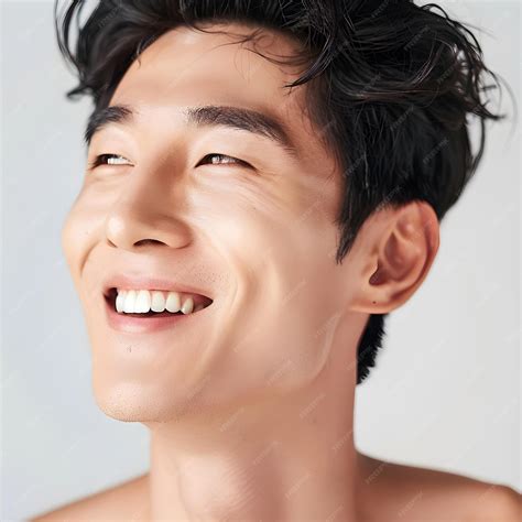Premium Photo | Portrait of a handsome Korean man with clean and fresh ...