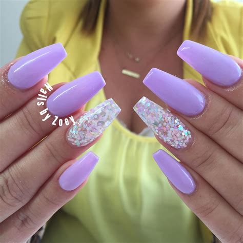 Purple Nails Acrylic Ideas / Nail Compilation Long Acrylic Nail Design ...