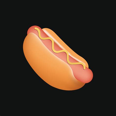 Hot dog emoji, emoticon, symbol, illustration. 46278160 Vector Art at ...