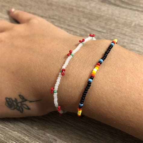 Seed Bead Handmade Bracelets | Small bead bracelet, Tiny bead bracelet ...