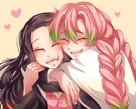 nezuko and mitsuri | Fotografías de animar, Fondos de halloween iphone ...