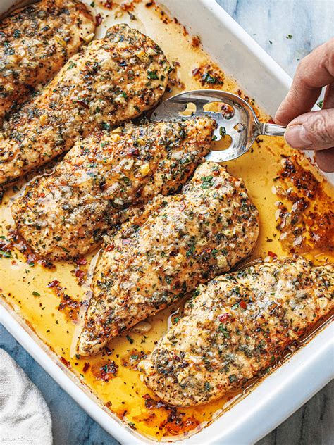 Garlic Parmesan Chicken Bake Recipe – Baked Chicken Breast Recipe | Eatwell101