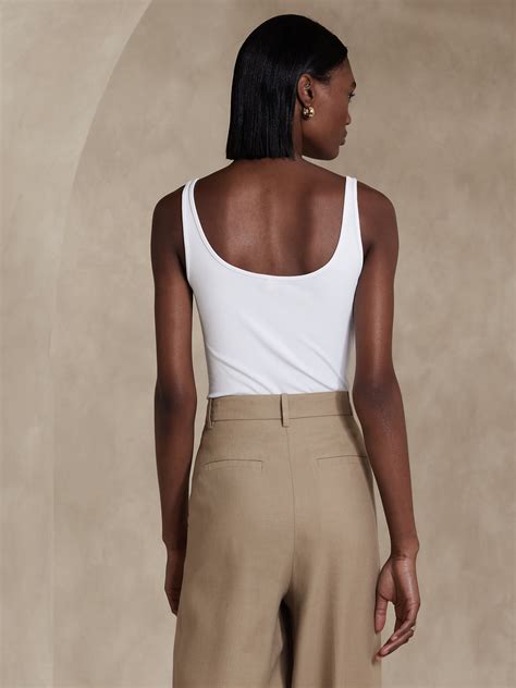 Refined Scoop-Neck Tank | Banana Republic