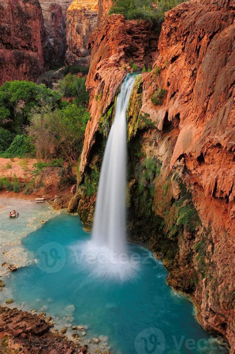 Waterfall Havasu Falls in Grand Canyon, Arizona, US 1186301 Stock Photo ...