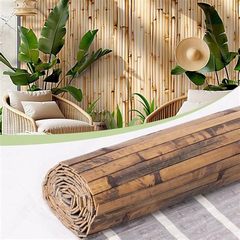 Amazon.com: Bamboo Wall Panels for Interior Wall Decor（48"H x 96"L ...