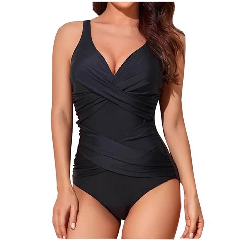 Lovskoo Women's 2024 One Piece Swimsuits Swimsuits Slim Bathing Suit ...