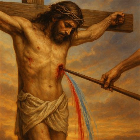 John 19:34 Devotional: The Sacrifice of the Pierced Side: Understanding the Depth of Christ’s ... - illustration of john 19:26-27