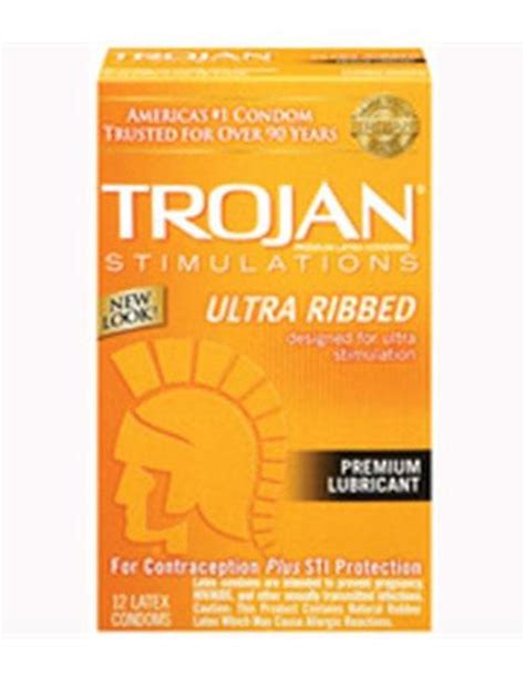 Trojan Ultra Ribbed 12Pk | Lover's Lane